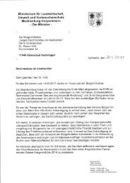 Antwort von Minister Backhaus auf Brief vom 14.03.2011