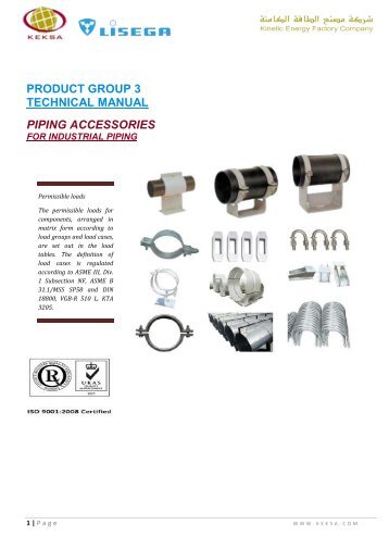 product group 3 technical manual piping accessories - keksa