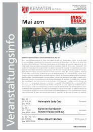 Mai 2011 - Gemeinde Kematen in Tirol