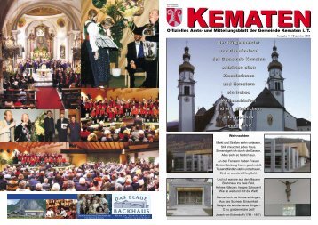 Kematen Gemeindezeitung 12_03 - Gemeinde Kematen in Tirol