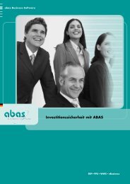 Investitionssicherheit mit ABAS - abas-Software-Partner