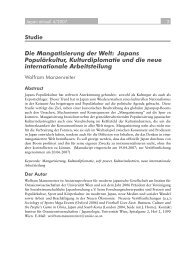 Die Mangatisierung der Welt - Japanologie - Universität Wien