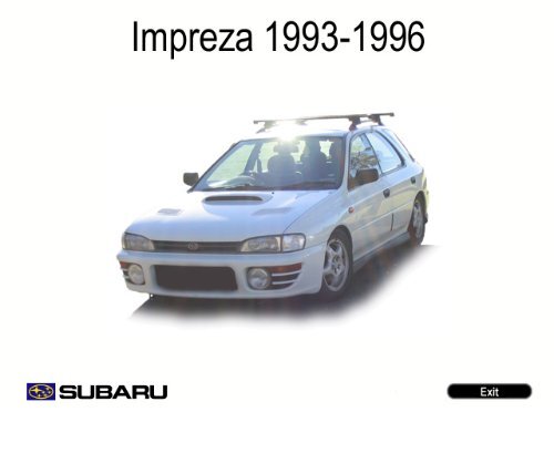 Subaru Impreza 1993 1994 1995 1996 1997 1998 Service Repair Shop Factory Manual