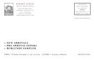 new arrivals pre-arrival offers burgundy sampler - Kermit Lynch ...