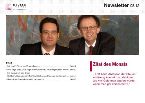 IZitat des Monats - Keuler + Partner