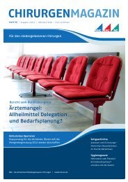 Heft 50 | Ausgabe 2.2011 - Chirurgen-magazin.de