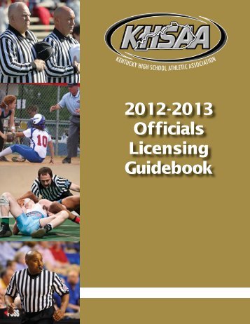 Officials Guidebook.indd - Kentucky High School Athletic Association