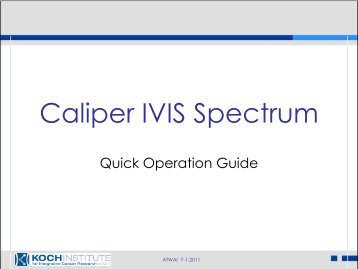 Caliper IVIS Spectrum