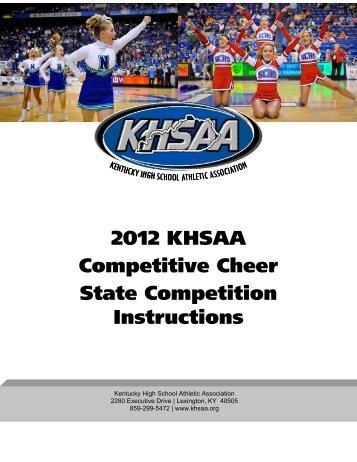 2012 KHSAA Competitive Cheer State Competition Instructions