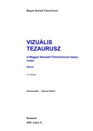 Előszó. A tezaurusz szerkezete - Országos Széchényi Könyvtár