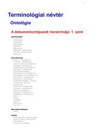 NDA terminológiai névtér és ontológia