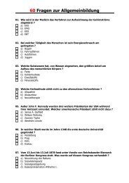060 Fragen Allgemeinbildung - KigW.de