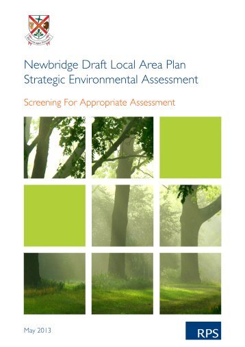 Draft Newbridge LAP APpropriate Assessment - Kildare.ie