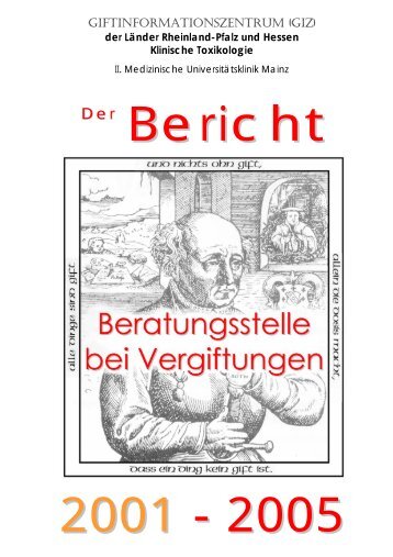 Der Länder Rheinland-Pfalz Und Hessen Klinische Toxikologie