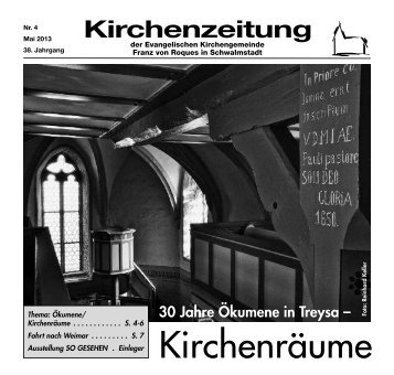 Kirchenzeitung 2013-04 Mai - Kirchetreysa.de