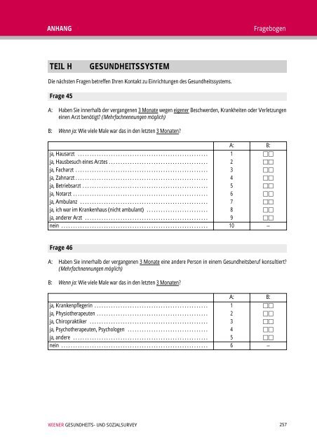 Wiener Gesundheits- und Sozialsurvey Vienna Health and Social ...