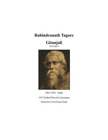 Rabindranath Tagore Gitanjali