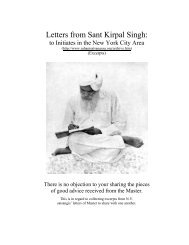 Excerpts from Letters from Sant Kirpal Singh: - Spiritual Quotations ...