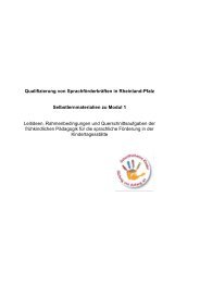 Selbstlernmaterialien zu Modul 1 - Kita-Server Rheinland-Pfalz