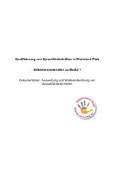 Selbstlernmaterialien zu Modul 7 - Kita-Server Rheinland-Pfalz