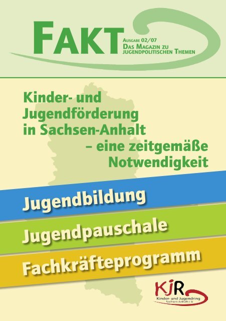 Kinder- und Jugendförderung in Sachsen-Anhalt