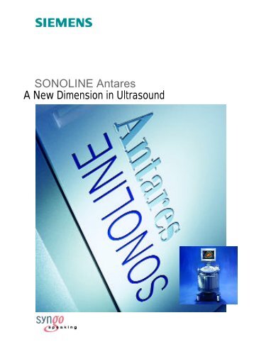SONOLINE Antares A New Dimension in Ultrasound - KKMed