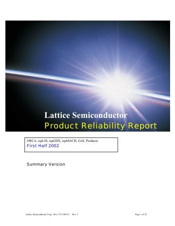 Lattice Semiconductor - NASA Office of Logic Design