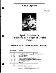 Guidance and Navigation Course Notes - NASA Office of Logic Design