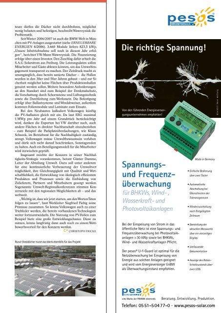 Erneuerbare Energien, Ausgabe 12, 18. Jahrgang ... - Klaus Schneck