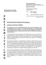 Download Pressemitteilung - Klaus Schneck