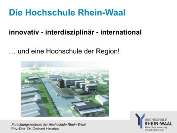 Das Forschungszentrum der Hochschule Rhein-Waal - in Kleve