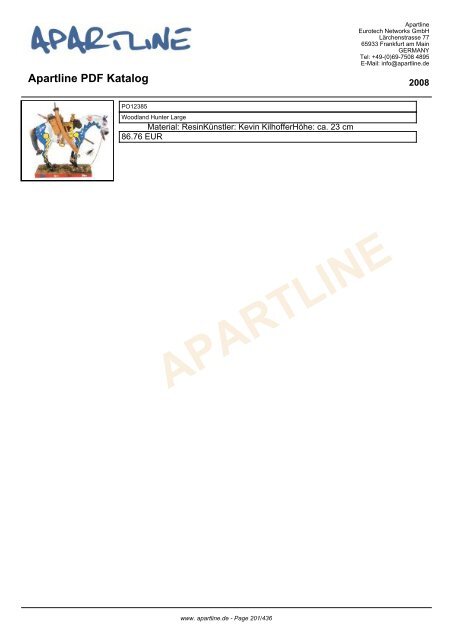 APARTLINE Apartline PDF Katalog - Eurotech Networks GMBH