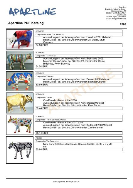 APARTLINE Apartline PDF Katalog - Eurotech Networks GMBH