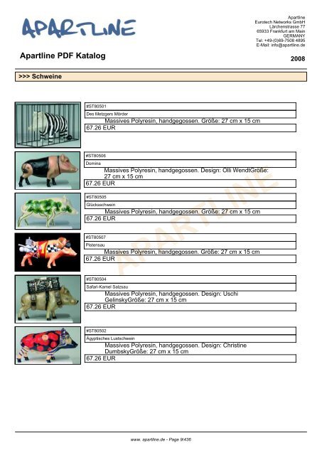APARTLINE Apartline PDF Katalog - Eurotech Networks GMBH