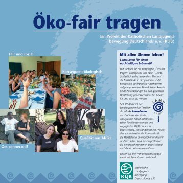 Öko-fair tragen - KLJB