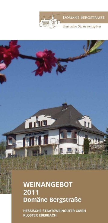 Weinangebot 2011 - Kloster Eberbach