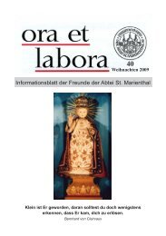 ora et labora-2009_2 - Kloster St. Marienthal