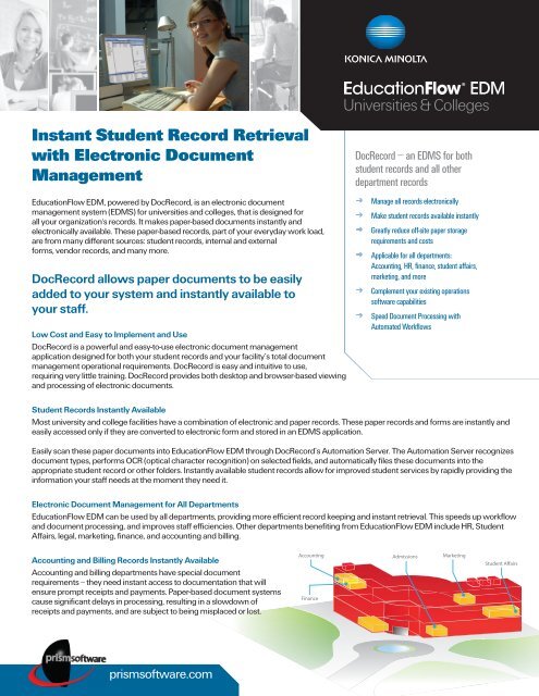 Prism EducationFlow EDM Brochure - Konica Minolta