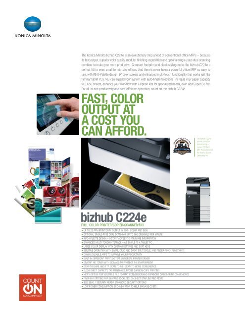 bizhub-C224e-Spec-Sheet - Konica Minolta