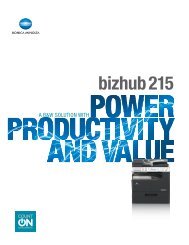 bizhub 215 Brochure - Konica Minolta