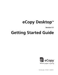 eCopy Desktop Getting Started Guide - Konica Minolta