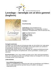 Levedage – læredigte om at blive gammel (bogform) - itslearning