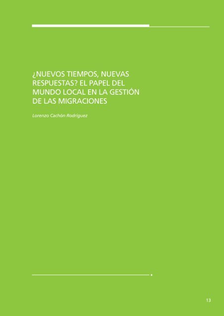 Retos globales, respuestas locales: Políticas de inmigración e ...