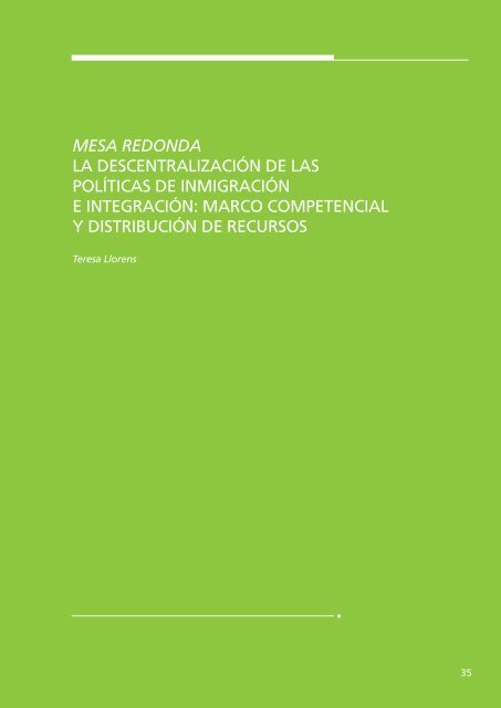 Retos globales, respuestas locales: Políticas de inmigración e ...