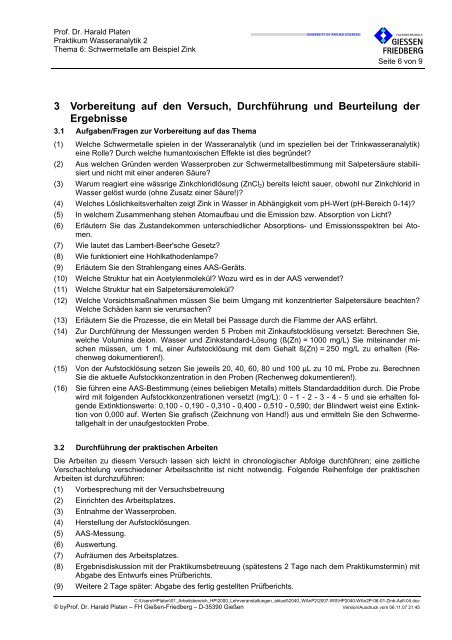 WAn2P, Thema 6 - und Biotechnologie (KMUB)