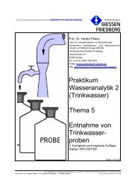 Praktikum Wasseranalytik 2 - und Biotechnologie (KMUB)