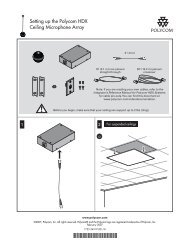 Setting Up The Polycom Hdx Ceiling Microphone Array Vidofon