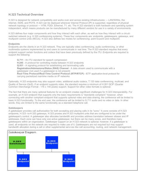 Technical Note H.323 Technical Overview - Knowledge Base