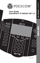 SoundPoint IP 500 SIP User Guide - Knowledge Base - Polycom