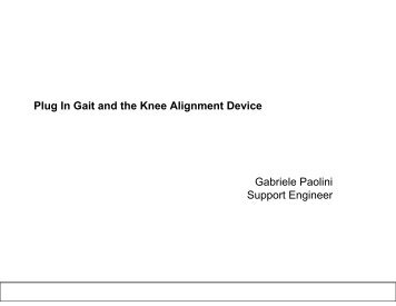 Plug In Gait and the Knee Alignment Device - Análise de Marcha